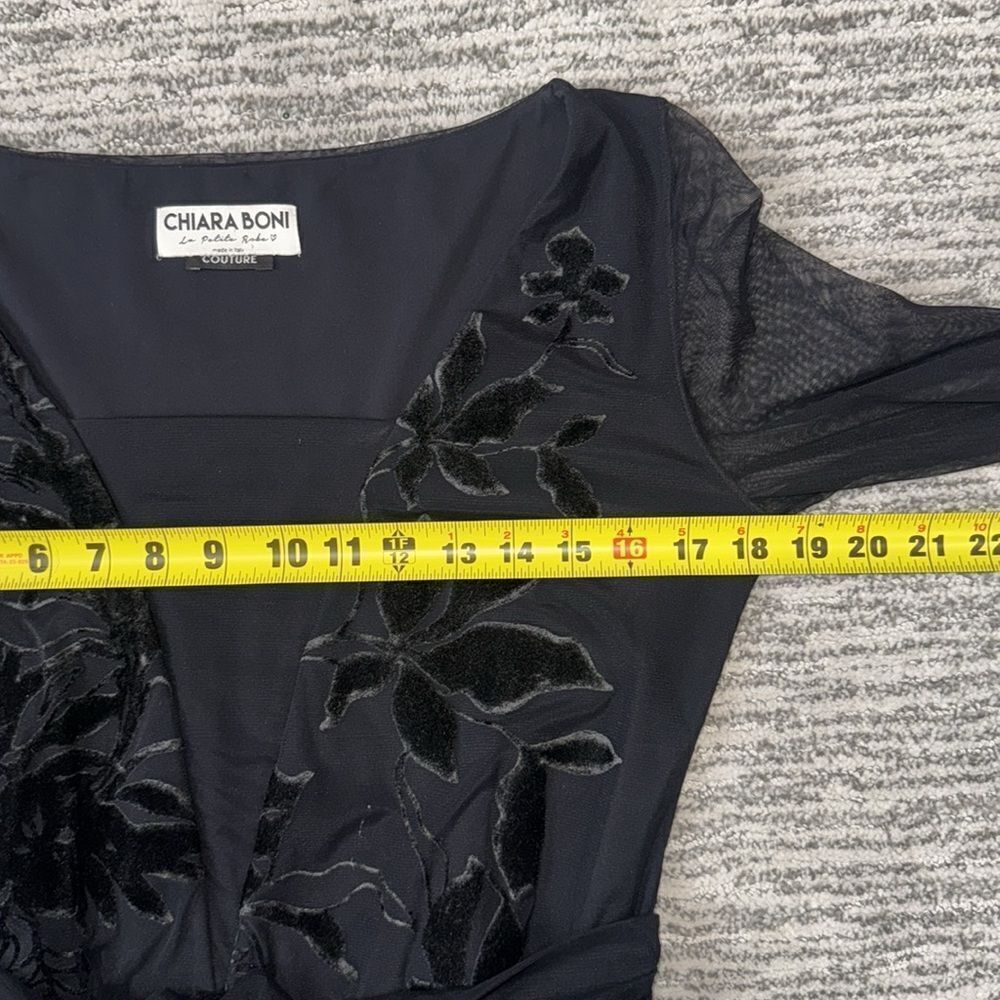 Chiara Boni Couture La Petite Robe Square Velvet
Floral Maxi Gown Tulle US 12 XL - Picture 9 of 15